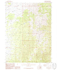 Baldy Peak 1986 topographic map thumbnail
