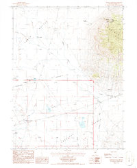 Bartine Ranch 1986 topographic map thumbnail