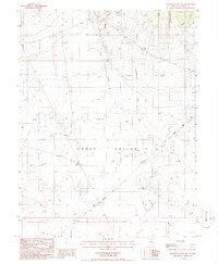 Bartine Ranch NW 1986 topographic map thumbnail