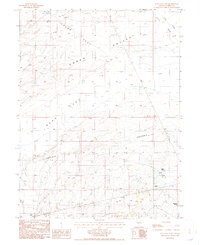 Bean Flat East 1986 topographic map thumbnail