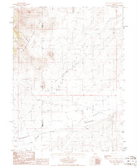 Bean Flat West 1986 topographic map thumbnail