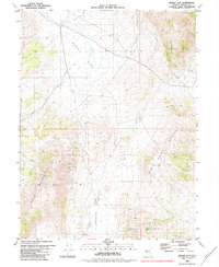 Bedell Flat 1980 topographic map thumbnail