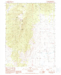 Bellevue Peak 1990 topographic map thumbnail