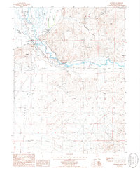 Beowawe 1986 topographic map thumbnail