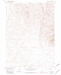 Black Butte 1967 topographic map thumbnail
