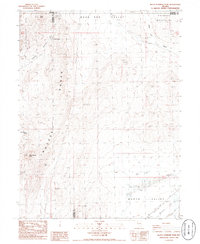 Black Warrior Peak 1986 topographic map thumbnail