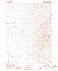 Bloody Run Peak 1982 topographic map thumbnail