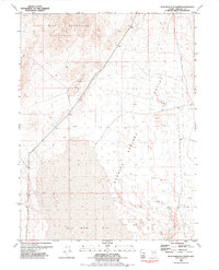 Blue Wing Flat North 1981 topographic map thumbnail