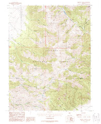 Brewer Canyon 1988 topographic map thumbnail