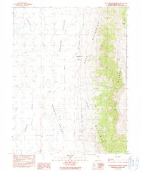 Buck Mountain West 1990 topographic map thumbnail