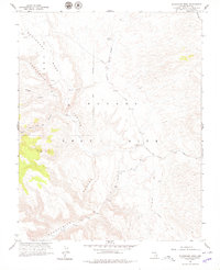 Buckboard Mesa 1961 topographic map thumbnail