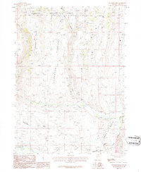 Buckhorn Ridge 1986 topographic map thumbnail