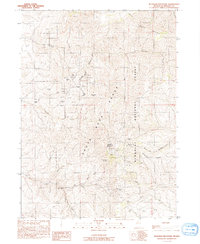 Buckskin Mountain 1991 topographic map thumbnail
