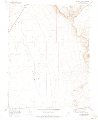 Buckwheat Rim 1967 topographic map thumbnail