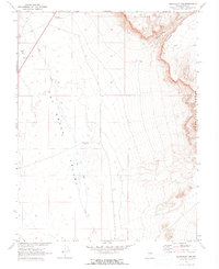 Buckwheat Rim 1967 topographic map thumbnail