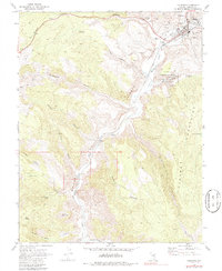 Caliente 1970 topographic map thumbnail