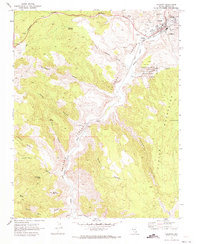 Caliente 1970 topographic map preview