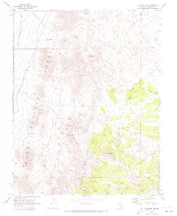 Caliente NW 1970 topographic map thumbnail