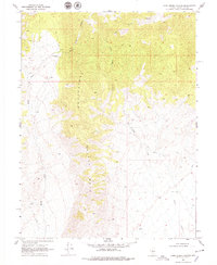 Camp Creek Canyon 1969 topographic map thumbnail