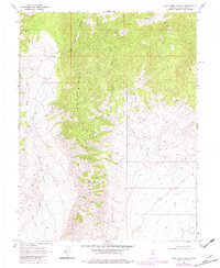 Camp Creek Canyon 1969 topographic map thumbnail