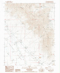 Carrara Canyon 1987 topographic map thumbnail