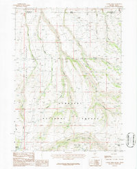 Caudle Creek 1986 topographic map thumbnail