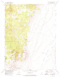 Chaos Creek 1967 topographic map thumbnail
