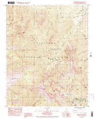 Charleston Peak 1984 topographic map thumbnail