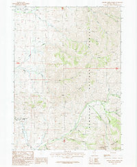 Chicken Creek Summit 1987 topographic map thumbnail