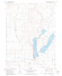 Chimney Reservoir 1980 topographic map thumbnail