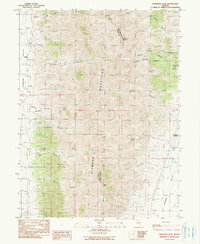 Christina Peak 1990 topographic map thumbnail