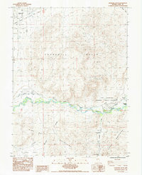 Churchill Butte 1985 topographic map thumbnail