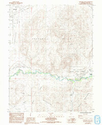 Churchill Butte 1985 topographic map thumbnail
