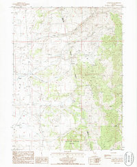 Coffin Mtn topographic map thumbnail