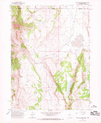 Coleman Canyon 1966 topographic map thumbnail