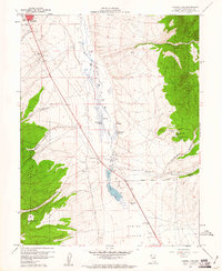 Comins Lake 1958 topographic map thumbnail