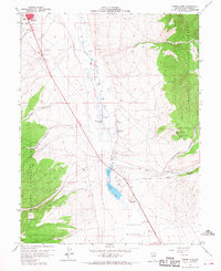 Comins Lake 1958 topographic map thumbnail