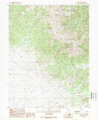 Corey Peak 1989 topographic map thumbnail