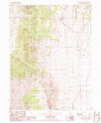 Corral Canyon 1986 topographic map preview