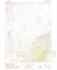 Cortez Canyon 1986 topographic map thumbnail
