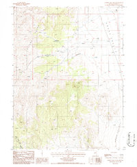 Cowboy Rest Creek 1986 topographic map thumbnail