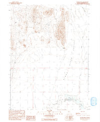 Coyote Hills 1991 topographic map thumbnail