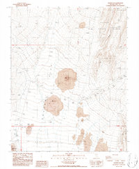 Crater Flat 1986 topographic map thumbnail