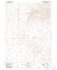 Dead Horse Canyon NE 1981 topographic map thumbnail