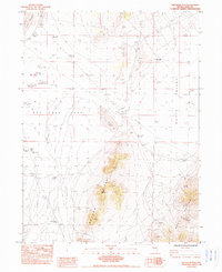 Delcer Buttes 1984 topographic map thumbnail