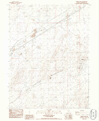 Desert Peak 1986 topographic map thumbnail