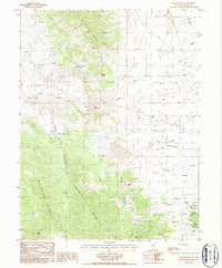 Devon Peak 1986 topographic map thumbnail