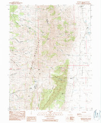 Diamond Peak 1990 topographic map thumbnail