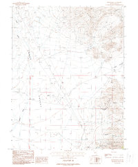 Downeyville 1988 topographic map thumbnail