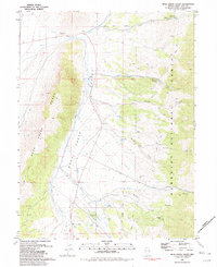 Duck Creek Valley 1981 topographic map thumbnail